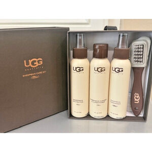 UGG Australia Sheepskin Care Kit Shoe Care Set Cleaner Protector Brush